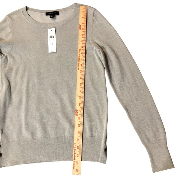 Ann Taylor Sweater Womens S NEW Gray Pullover - Picture 12 of 16